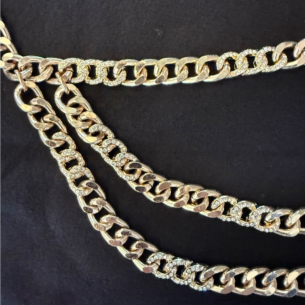 Ramy Brook Layered Gold Belt - Picture 2 of 4
